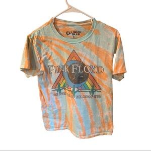 Pink Floyd Shirt Liquid Blue Dark Side Moon 1973 Small